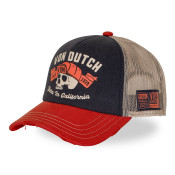 Casquette Vondutch Bleue Trucker Snapback effet Usé CREW | VonDutch | Von Dutch