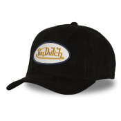 Casquette Vondutch Noire Baseball Snapback en Suedine FUR | VonDutch | Von Dutch