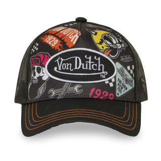 Casquette Vondutch Noire Trucker Snapback SUBLI | Von Dutch