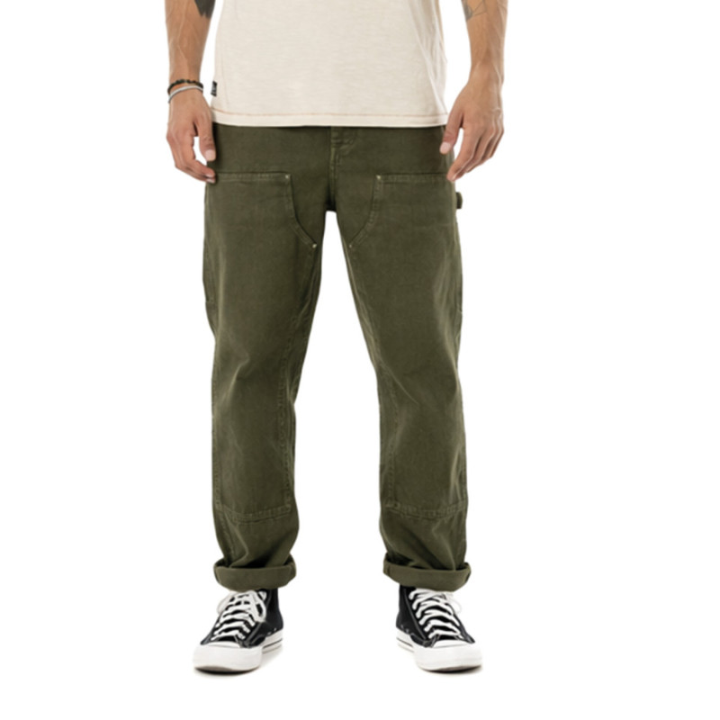 Pantalon en Coton coupe Droit Vert WORK | Homme - Vondutch | Von Dutch