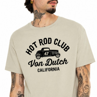 Tee Shirt Blanc coupe Régular Col rond LOG | Homme - Vondutch | Von Dutch
