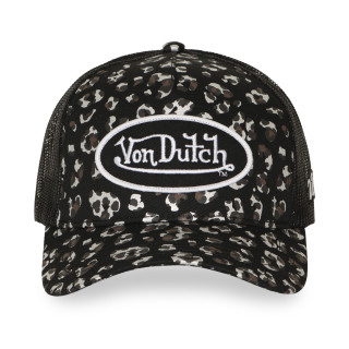 Casquette Vondutch Noire Trucker Snapback LÉOPARD | VonDutch | Von Dutch