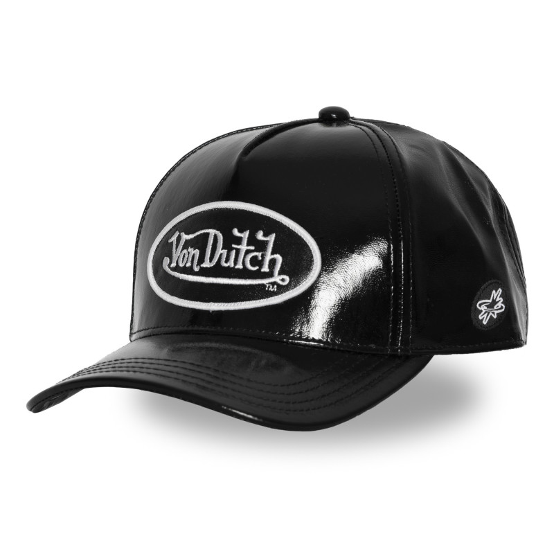 Casquette Vondutch Noire Baseball Strapback / Boucle effet Brillant SHINY | VonDutch | Von Dutch