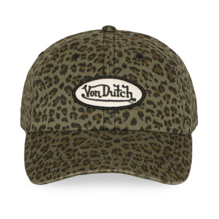 Casquette Vondutch Kaki Dad cap Strapback / Boucle LÉOPARD | Von Dutch