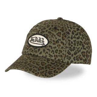 Casquette Vondutch Kaki Dad cap Strapback / Boucle LÉOPARD | Von Dutch