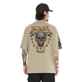 Tee Shirt Gris coupe Relaxed fit Col rond BOSTON | Homme - Vondutch | Von Dutch