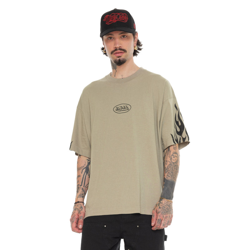 Tee Shirt Gris coupe Relaxed fit Col rond BOSTON | Homme - Vondutch | Von Dutch