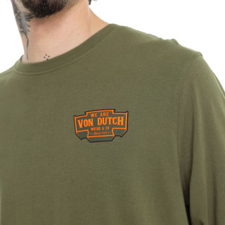 Tee Shirt Kaki coupe Régular Col rond FLYNN | Homme - Vondutch | Von Dutch