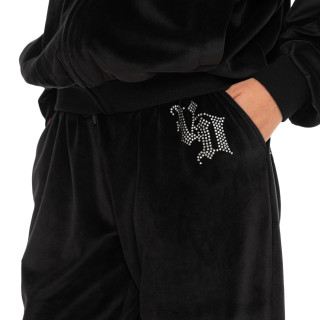 Jogging doublure coupe Droit Noir VELVET | femme - Vondutch | Von Dutch