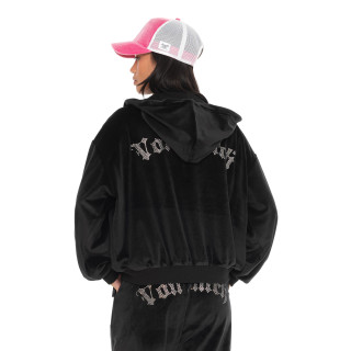 Sweat à capuche Zippé Noir DIAMS | Femme - Vondutch | Von Dutch
