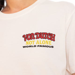 Tee Shirt Beige coupe Régular Col rond FACE | Femme - Vondutch | Von Dutch