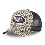 Casquette Vondutch Beige Trucker Snapback LÉOPARD