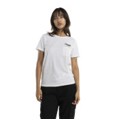 Tee Shirt Blanc coupe Régular Col rond STRASS | Femme - Vondutch | Von Dutch