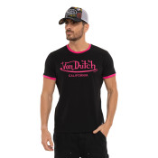 Tee Shirt Noir coupe Régular Col rond BLAST | Homme - Vondutch | Von Dutch