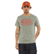 Tee Shirt Kaki coupe Régular Col rond effet Flammé BRAD | Homme - Vondutch | Von Dutch