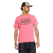 Tee Shirt Rose coupe Régular Col rond effet Flammé BRAD | Homme - Vondutch | Von Dutch