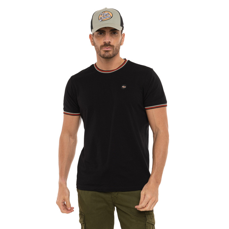 Tee Shirt Noir coupe Régular Col rond CLASS | Homme - Vondutch | Von Dutch