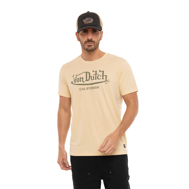 Tee Shirt Blanc coupe Régular Col rond FIRST | Homme - Vondutch | Von Dutch