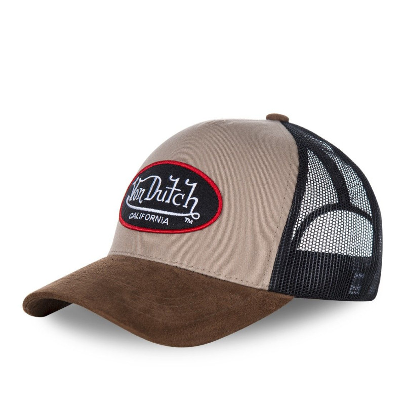 Casquette baseball filet Von Dutch Suede Beige Vondutch - 1