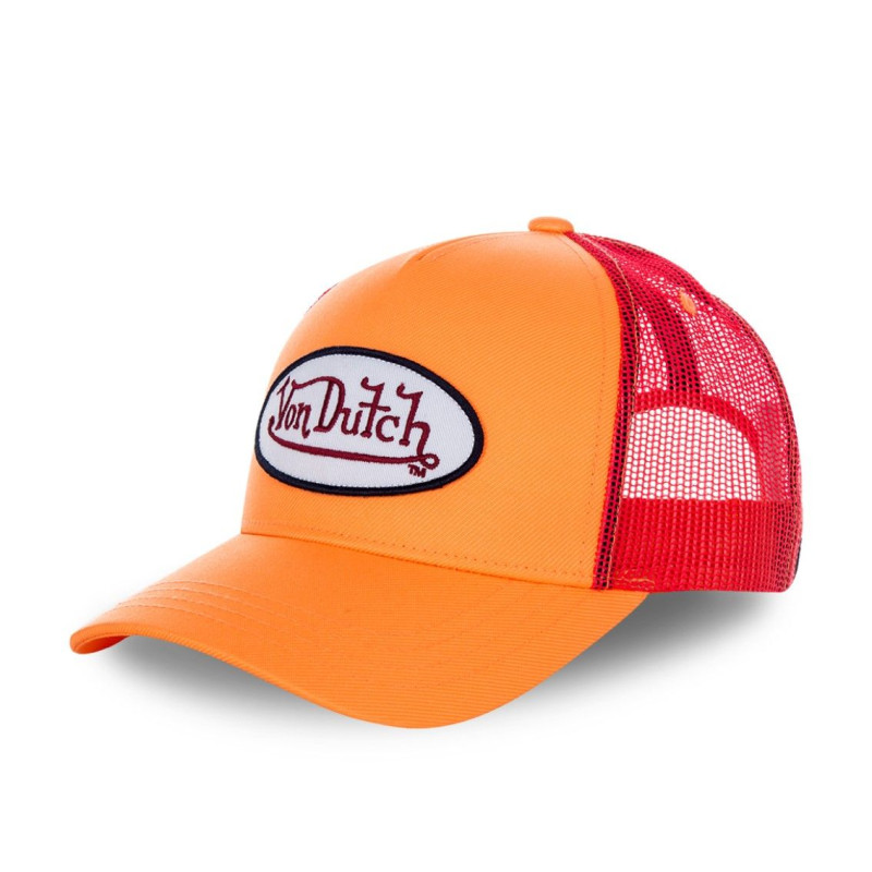 Von Dutch baseball fresh orange cap with mesh Vondutch - 1