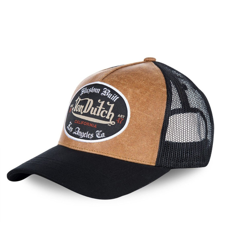 Casquette Vondutch Marron Trucker Strapback / Boucle en Simili GRL Vondutch - 1
