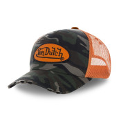 Casquette baseball homme Von Dutch Camouflage filet Orange Vondutch - 1
