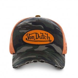 Casquette Vondutch Verte Trucker Snapback effet Usé CAMO Vondutch - 2