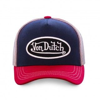 Tricolour Von Dutch baseball cap in red, white, and beige Vondutch - 2