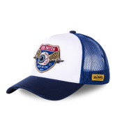White and Blue High mesh baseball cap Vondutch - 1