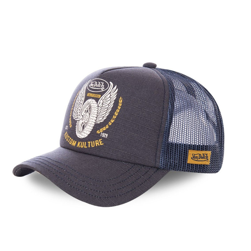 Casquette Vondutch Bleue Trucker Snapback CREW Vondutch - 1