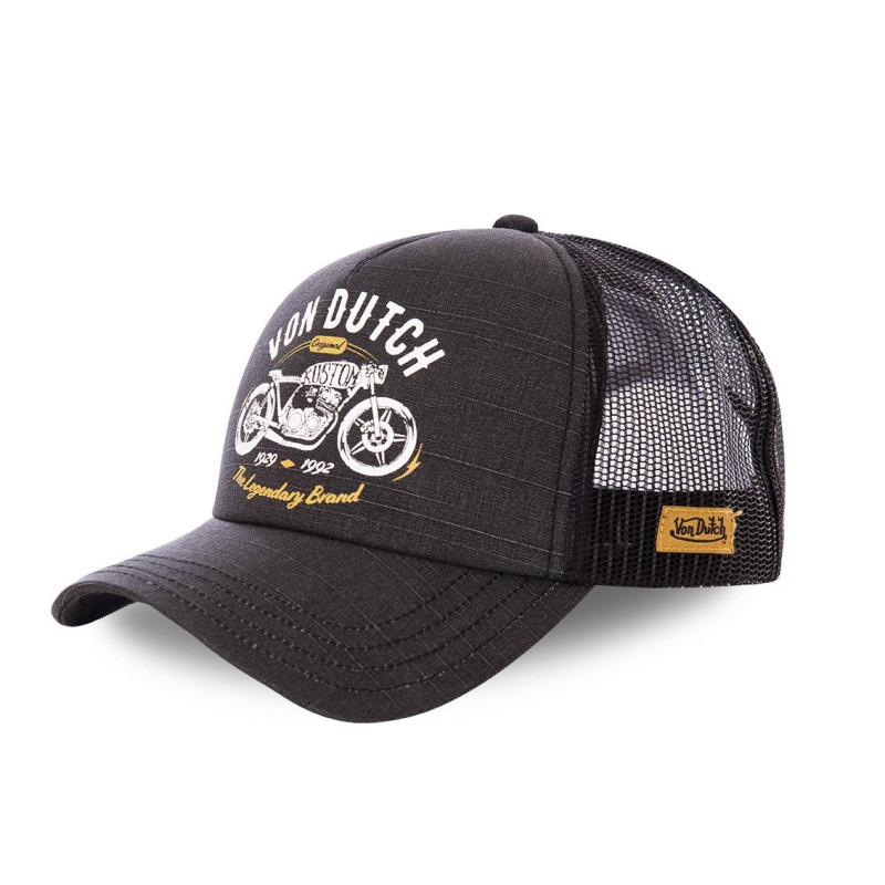 Casquette Vondutch Noire Trucker Snapback CREW Vondutch - 1