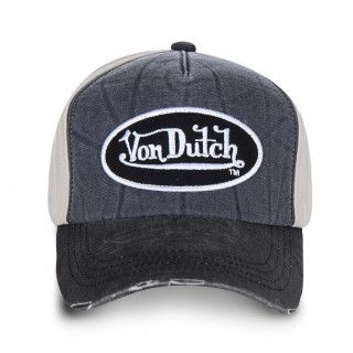 Casquette Vondutch Grise Baseball Scratch effet Usé JACK Vondutch - 2