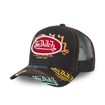 Casquette Vondutch Noire Trucker Snapback BRAND